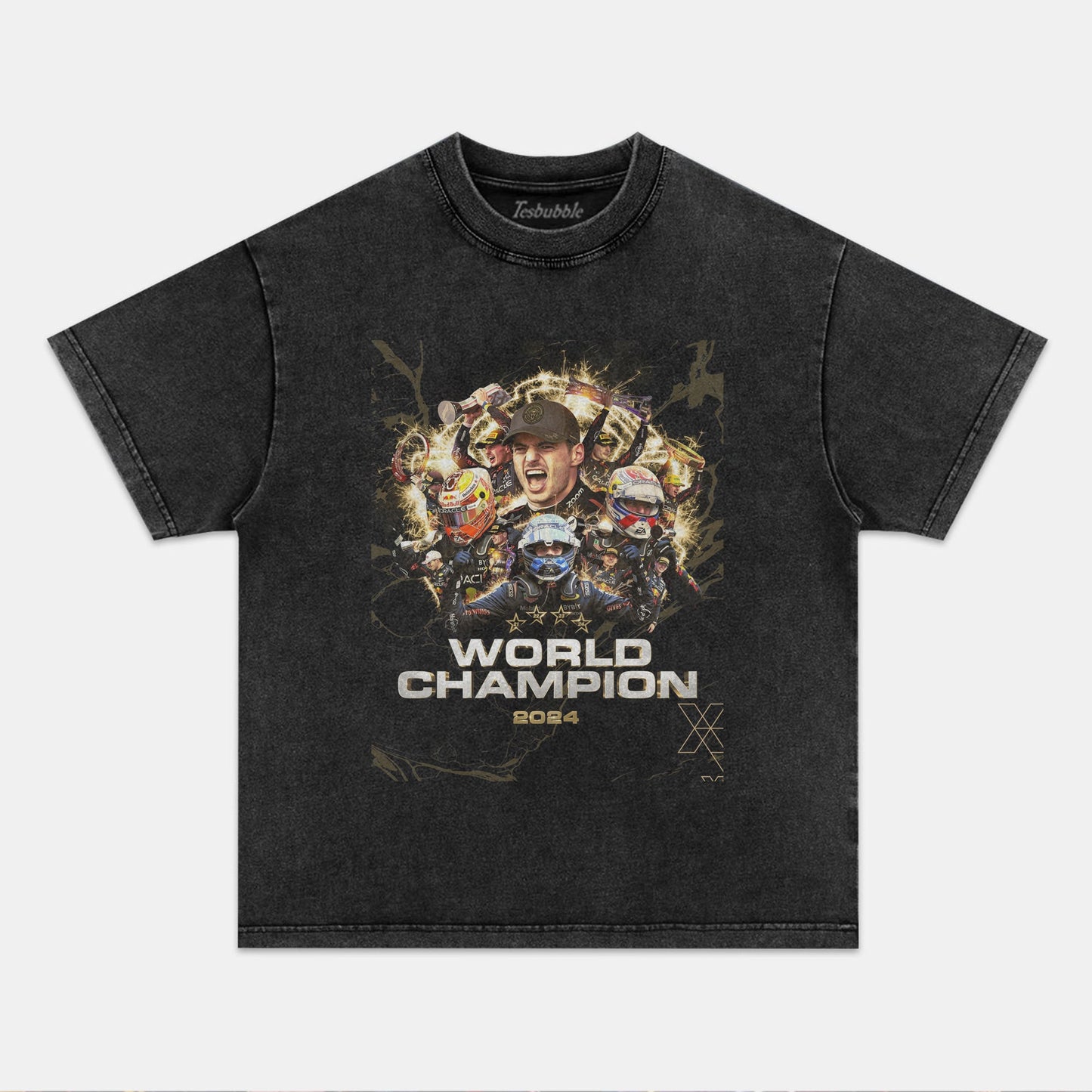 F1 MAX VERSTApPEN FOUR-TIME WORLD CHAMPION TEE