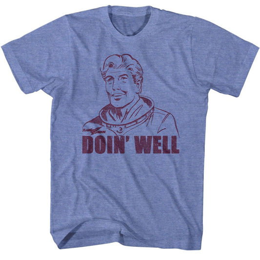 Flash Gordon - Doin Well - Short Sleeve - Heather - Adult - T-Shirt