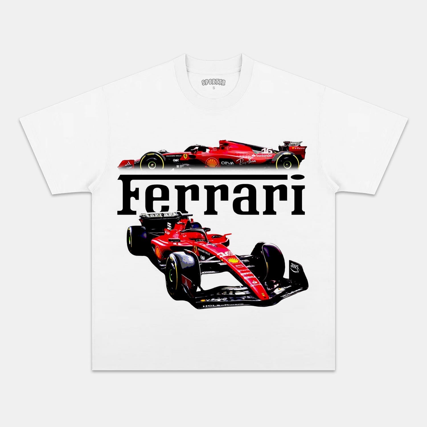 FARRARI F1 RACING TEE - clothing by TeeHivey.com (Image 4)