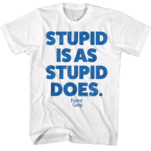 Forrest Gump - Stupid Is - Short Sleeve - Adult - T-Shirt