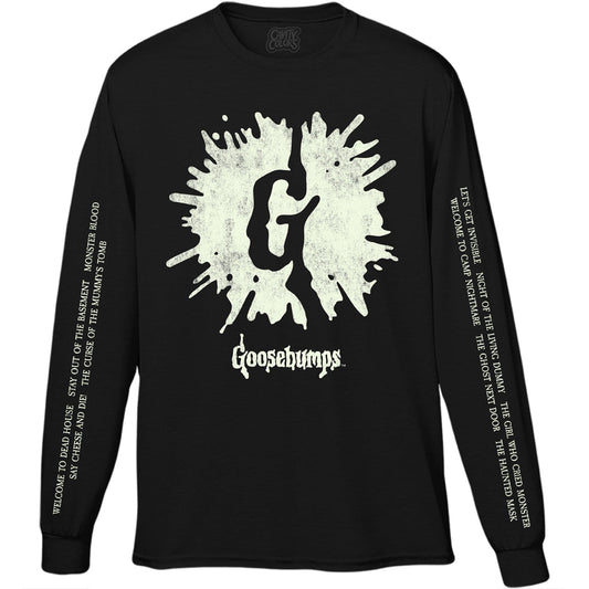 GOOSEBUMPS: 1992 - LONG SLEEVE SHIRT (GLOW IN THE DARK)