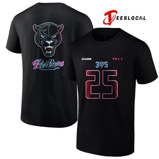 FIU Panthers 305 25 volume III neon lights graphic shirt
