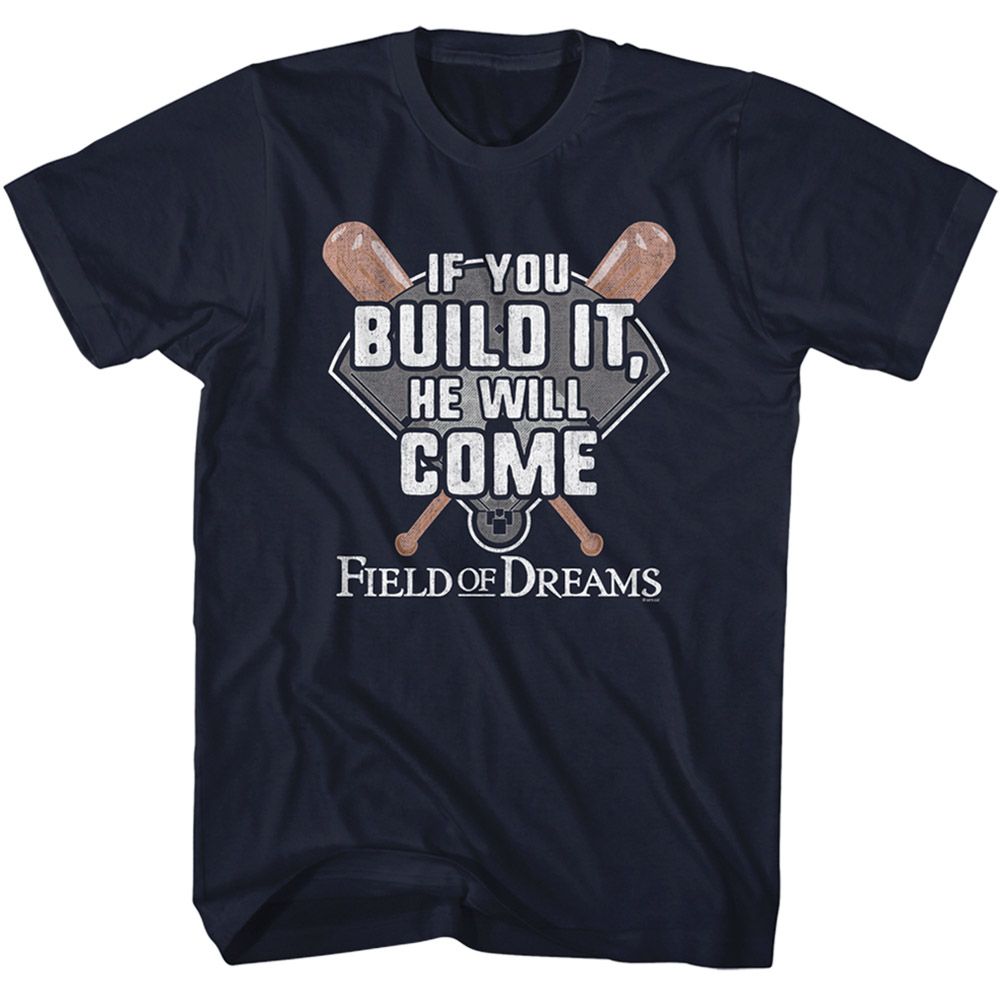 Field Of Dreams - If You Build It - Short Sleeve - Adult - T-Shirt - clothing by TeeHivey.com