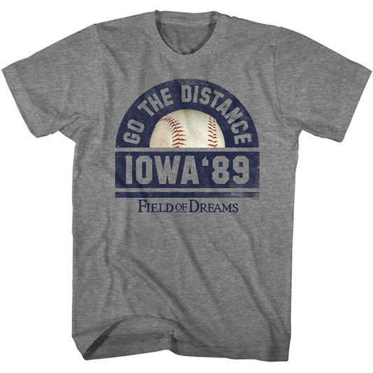 Field Of Dreams - Go The Distance - Short Sleeve - Heather - Adult - T-Shirt - clothing by TeeHivey.com