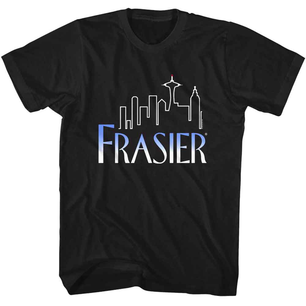 Frasier - Logo - American Classics - Solid Black Adult Short Sleeve T-Shirt