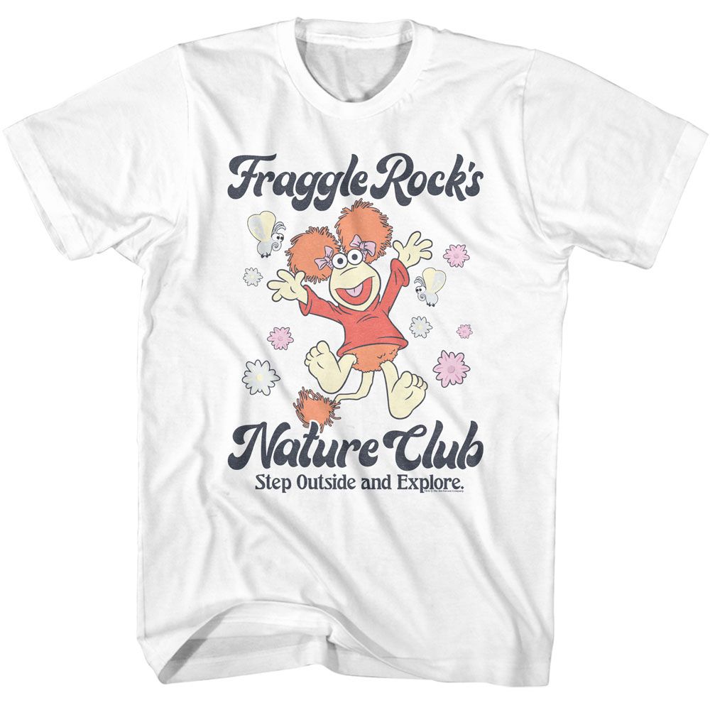 Fraggle Rock - Nature Club - American Classics - Solid White Adult Short Sleeve T-Shirt