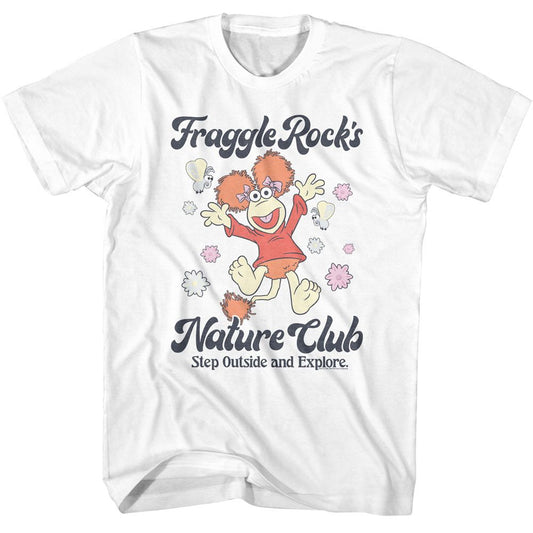 Fraggle Rock - Nature Club - American Classics - Solid White Adult Short Sleeve T-Shirt