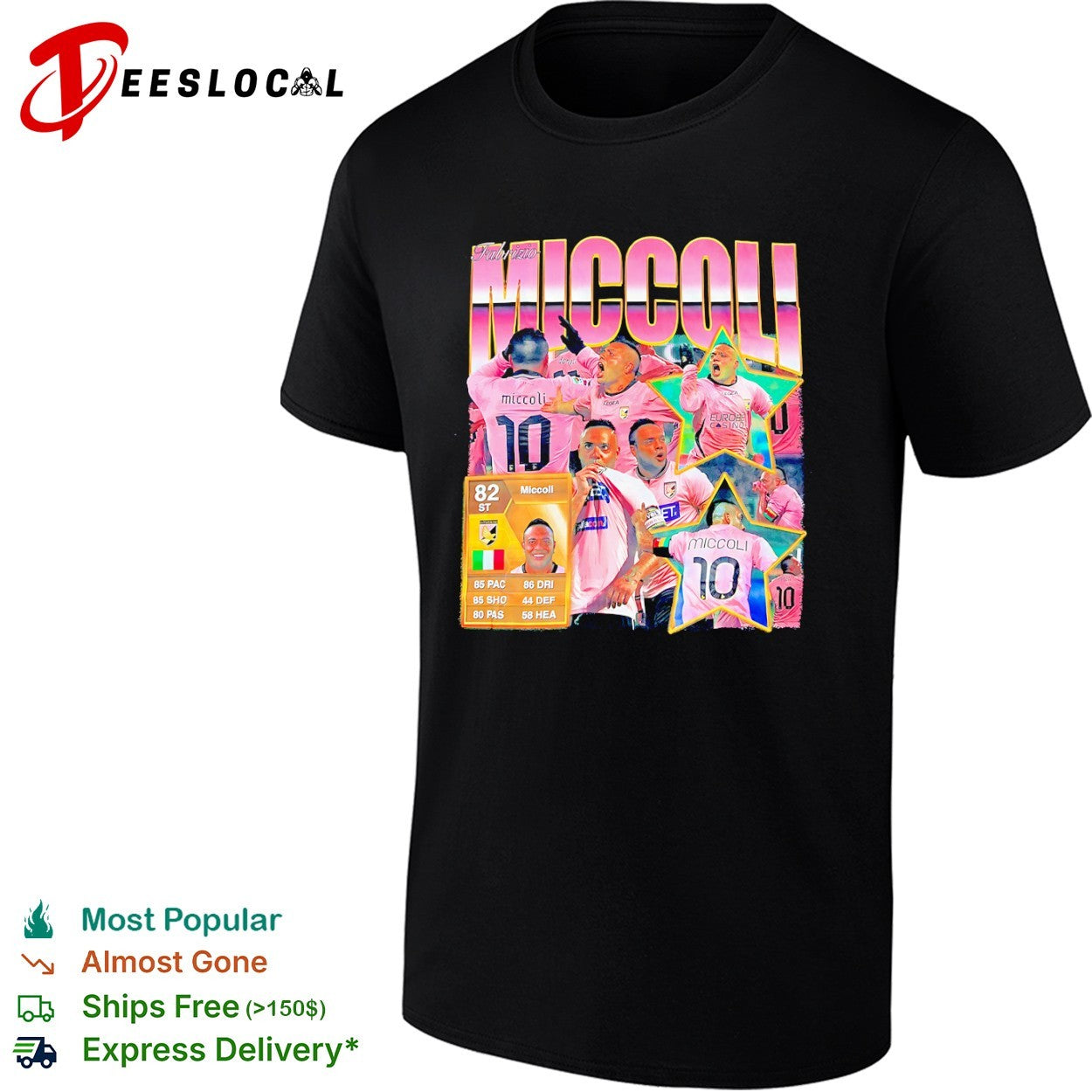 Fabrizio Miccoli US Citta di Palermo Serie A FIFA Ultimate Team 10 football shirt