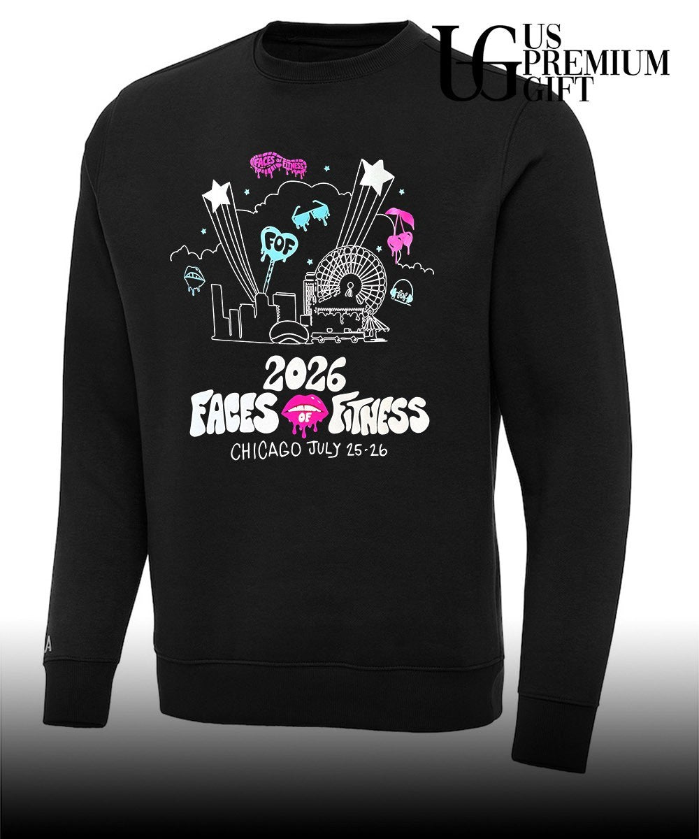 Faces of Fitness 2026 Chicago July 25-26 Event FOF logo shirt