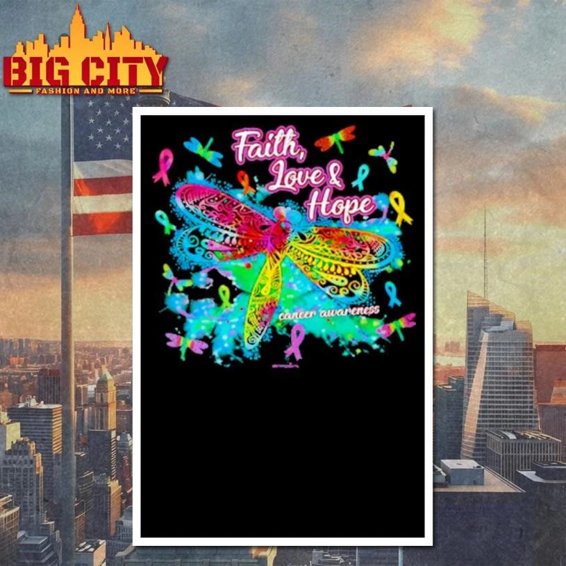 Faith Love Hope Dragonfly Shirt