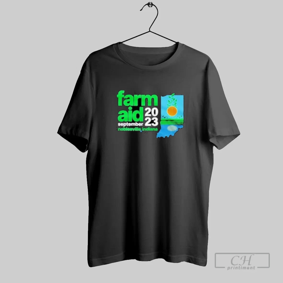Farm Aid 2023 September Noblesville Indiana Festival Logo - clothing by TeeHivey.com
