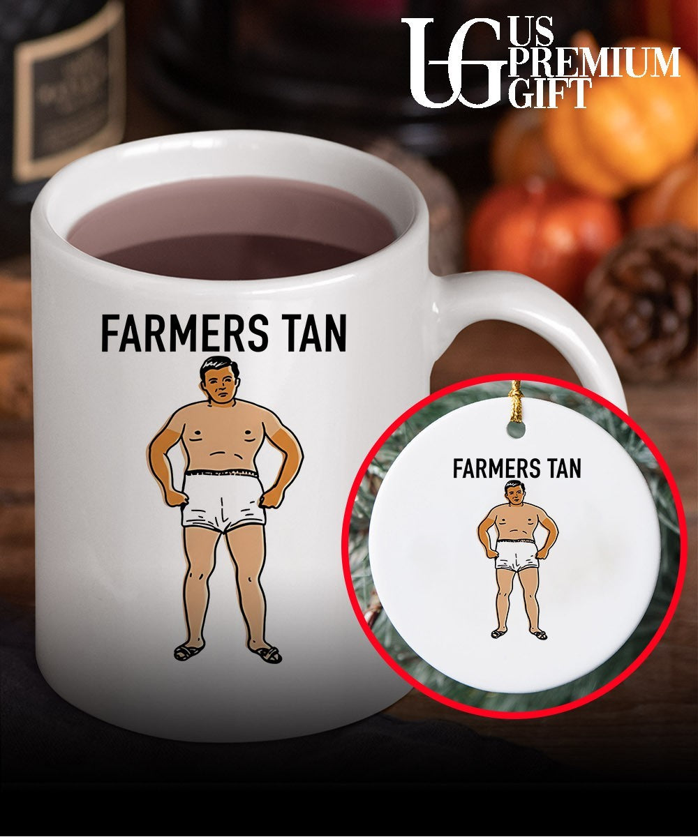 Farmers Tan Man Summer cartoon shirt
