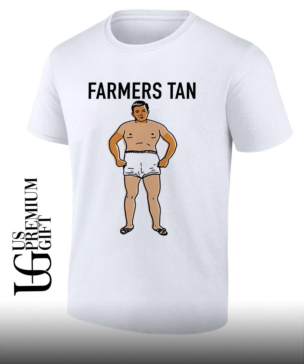 Farmers Tan Man Summer cartoon shirt