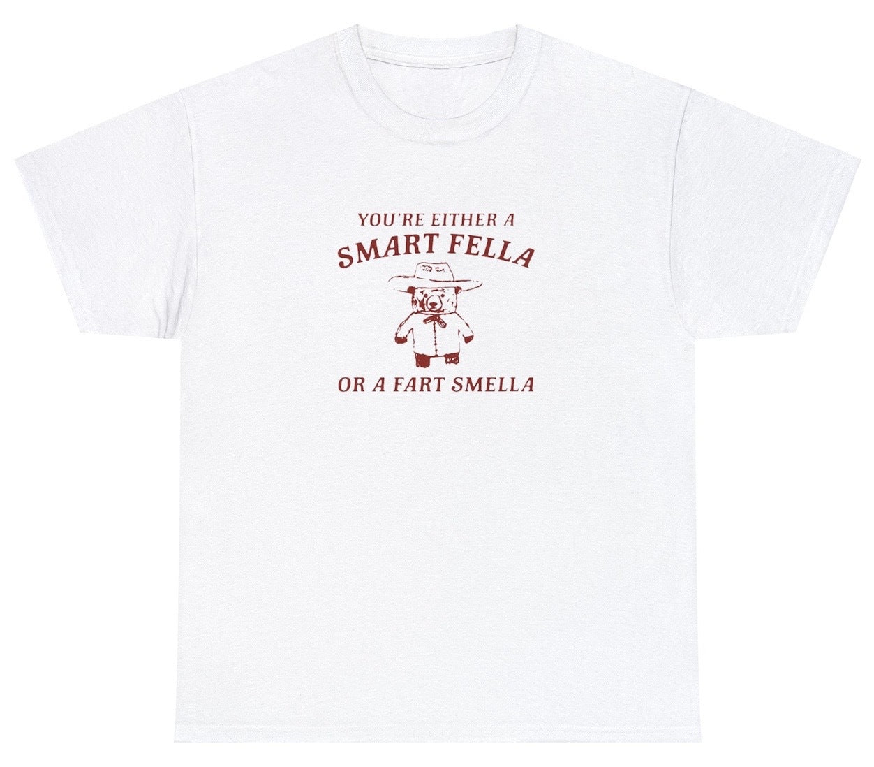 AAA Are You A Smart Fella Or Fart Smella T Shirt