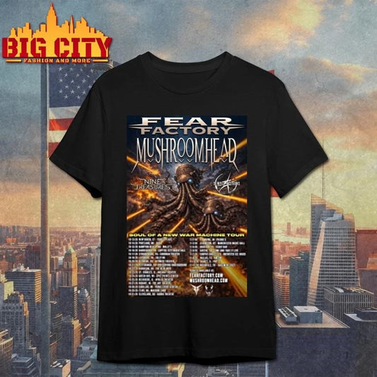 Fear Factory And Mushroomhead Soul Of A New War Machine Tour 2026 Poster Shirt