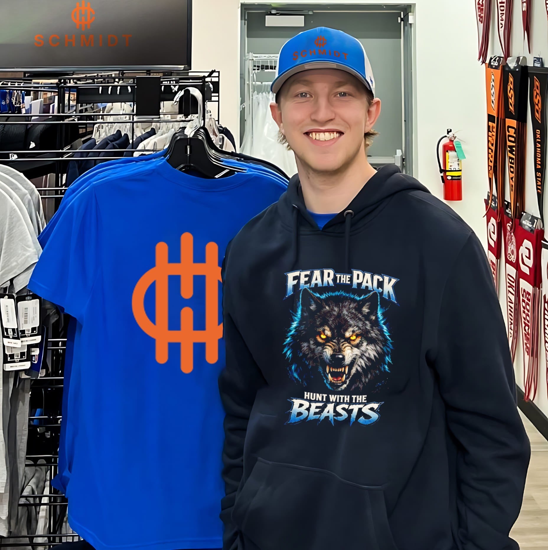 Fear the Pack Hunt with the Beasts wolf shirt