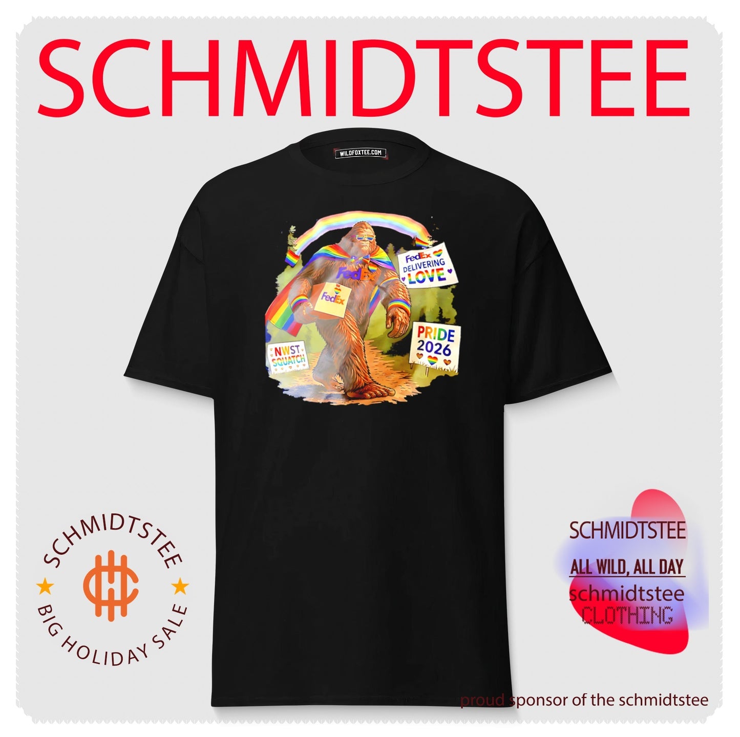 FedEx Delivering Love Bigfoot Pride 2026 shirt