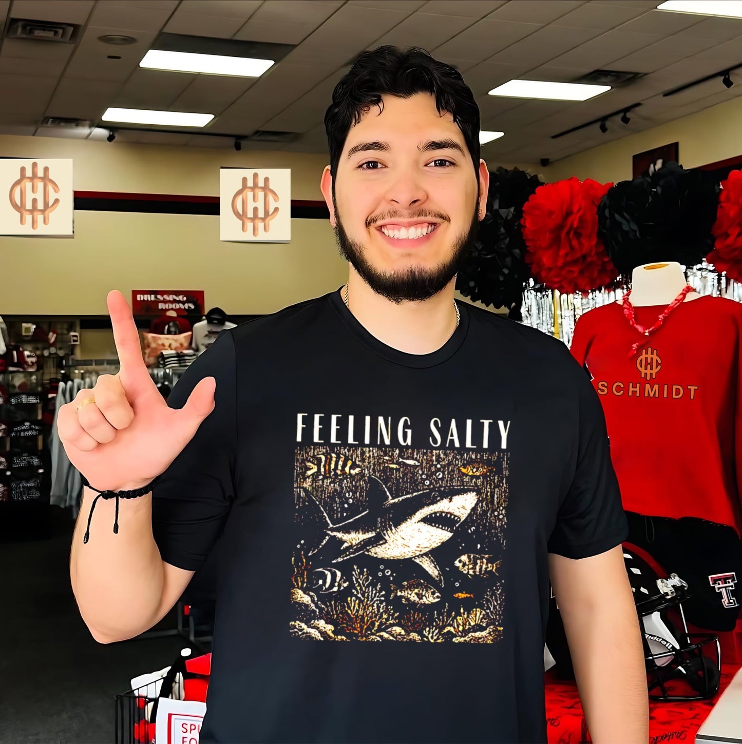Feeling Salty Shark Ocean Life sea underwater shirt