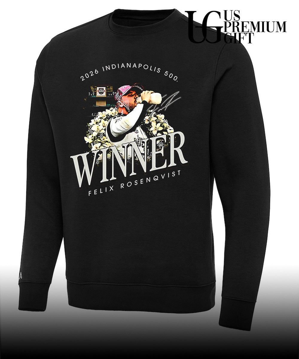 Felix Rosenqvist 2026 500 Winner signature shirt