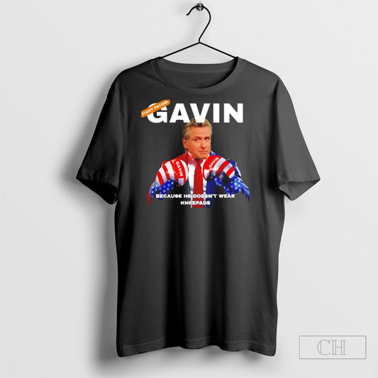 Fight Fascism Gavin Newsom Because He Doesnt Wear Knee Pads Shirt