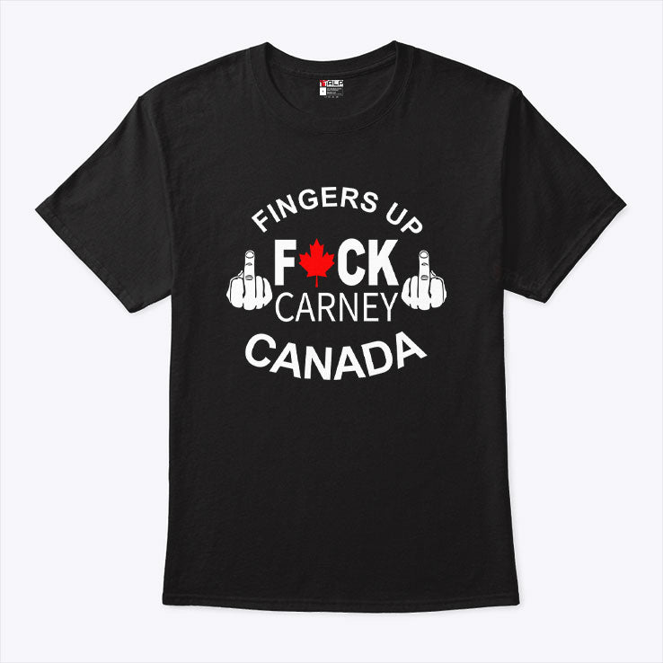 Fingers Up Fuck Carney Canada T Shirt