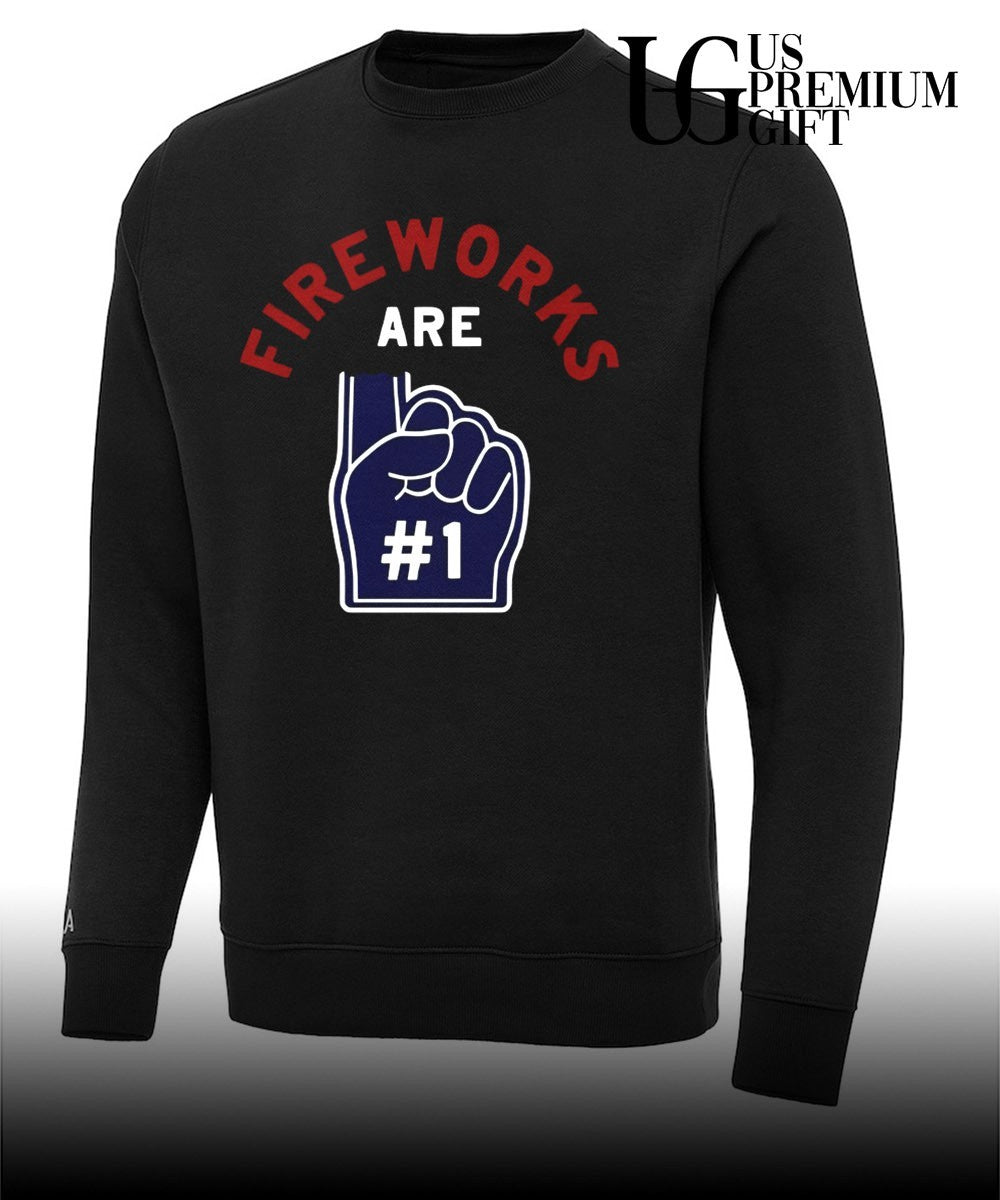 Fireworks are number 1 Foam Finger 4th Of July shirt