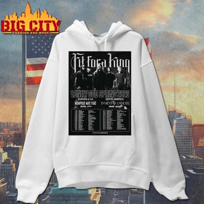 Fit For A King Lonely God Spring 2026 World Tour Europe And UK And North America Poster Shirt
