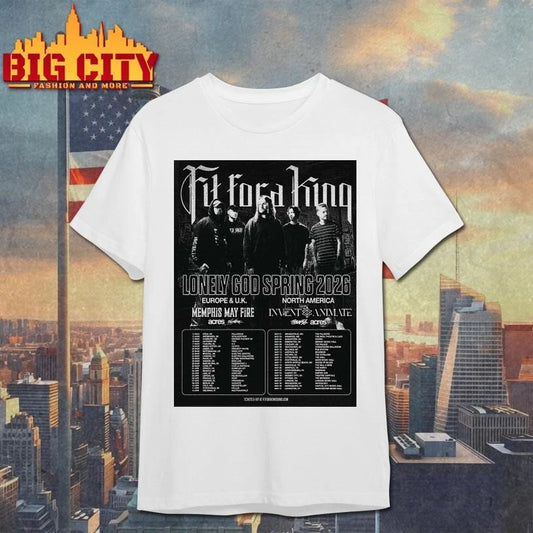 Fit For A King Lonely God Spring 2026 World Tour Europe And UK And North America Poster Shirt