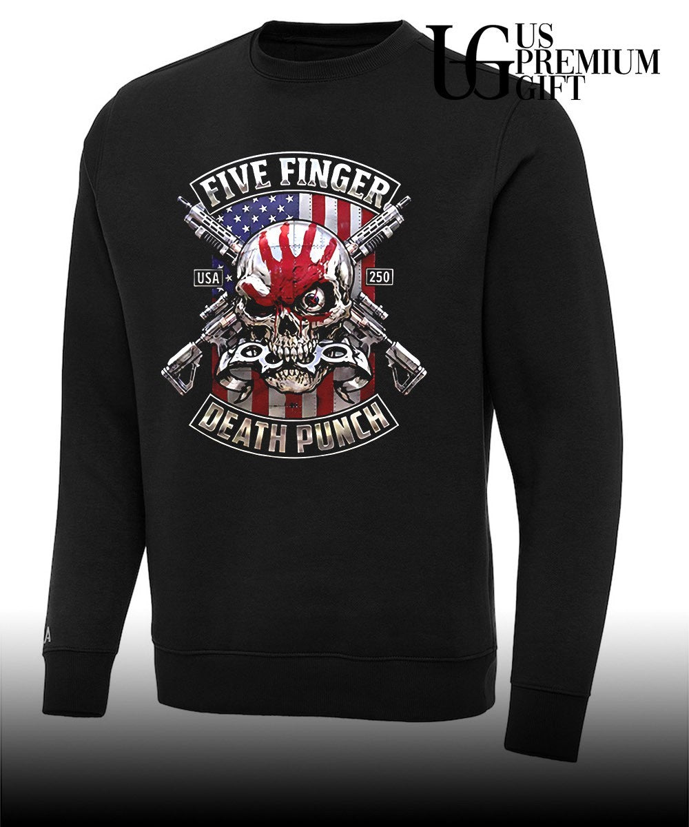 Five Finger Death Punch Usa 250 Skull and Rifles shirt