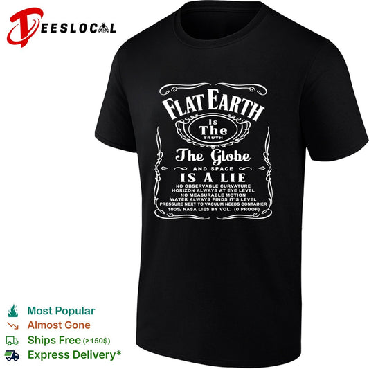 Flat Earth Is The Truth The Globe and Space Is A Lie No Observable Curvature shirt