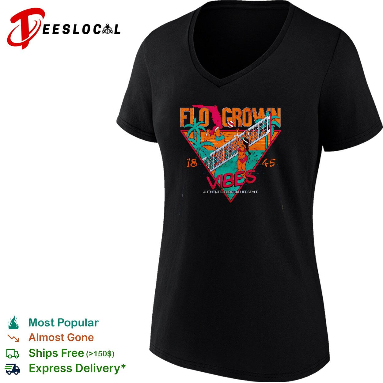 Flo Grown vibes 1845 athletic lifestyle basketball triangle shirt