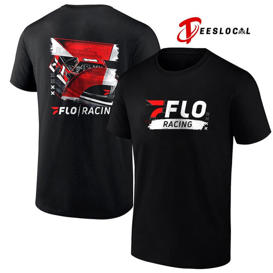 Flo racing car racing graphic shirt