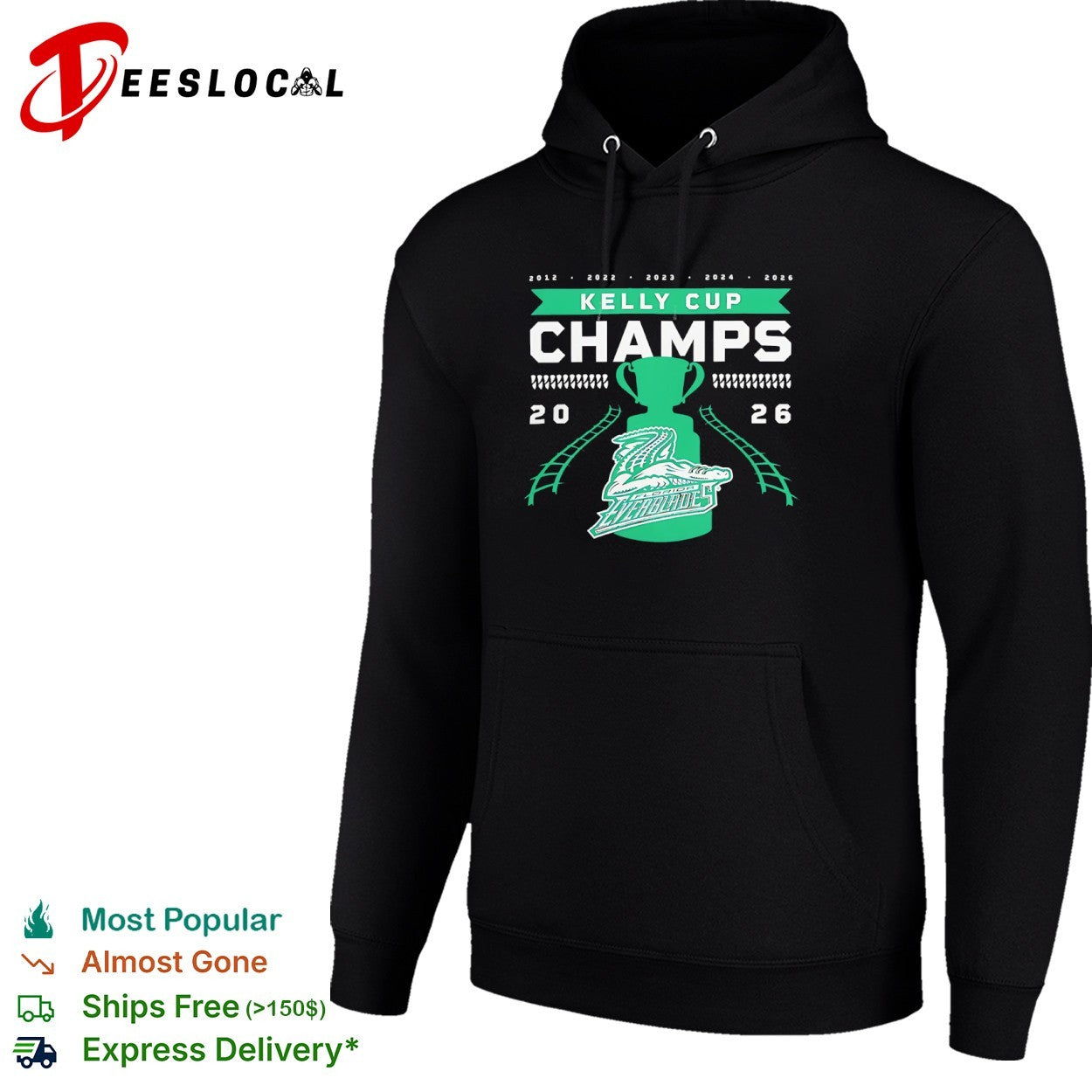 Florida Everblades Kelly Cup Champs 2012 2022 2023 2024 2026 ECHL hockey team shirt