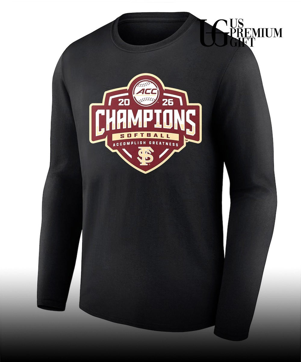 Florida State Seminoles 2026 ACC Softball Tournament Champions locker room T-shirt