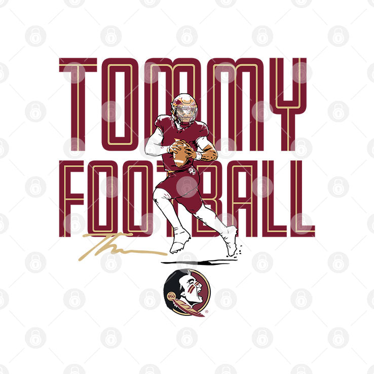 Florida State Seminoles Tommy Castellanos Tommy Football T Shirt