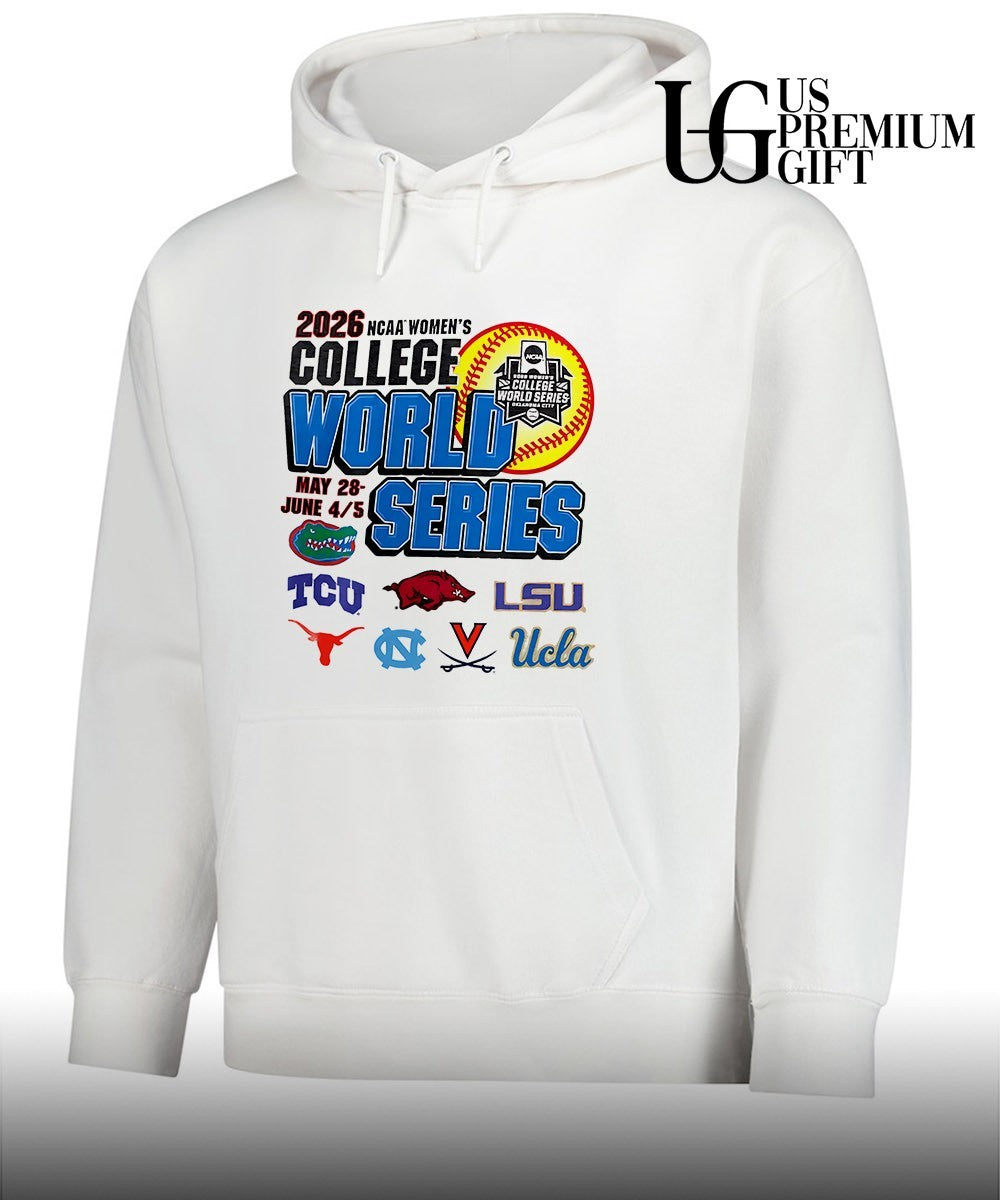 Florida TCU Arkansas LSU Texas UNC UVA UCLA 2026 NCAA Women’s College World Series shirt