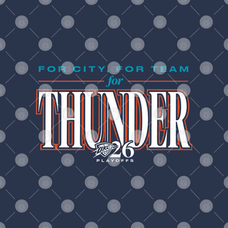 For City For Team For Thunder 2026 Playoffs T Shirt