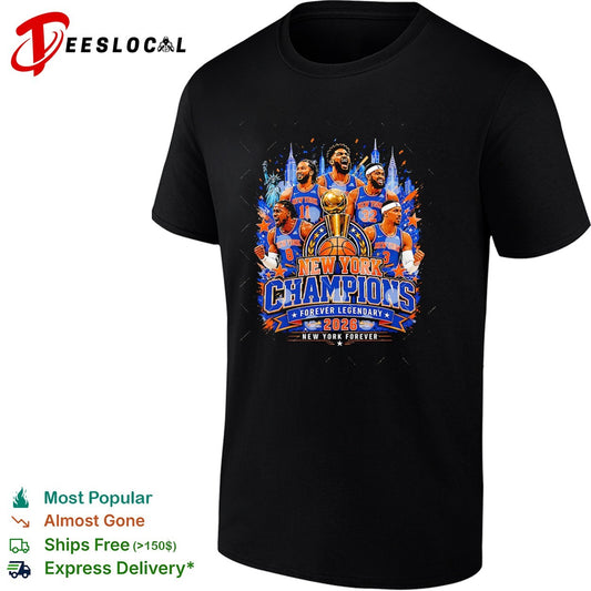 Forever legendary 2026 champions team trophy celebration poster shirt