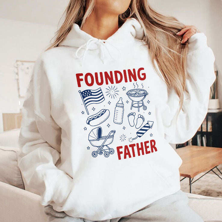 Founding Father 4th Of July Couple T Shirt