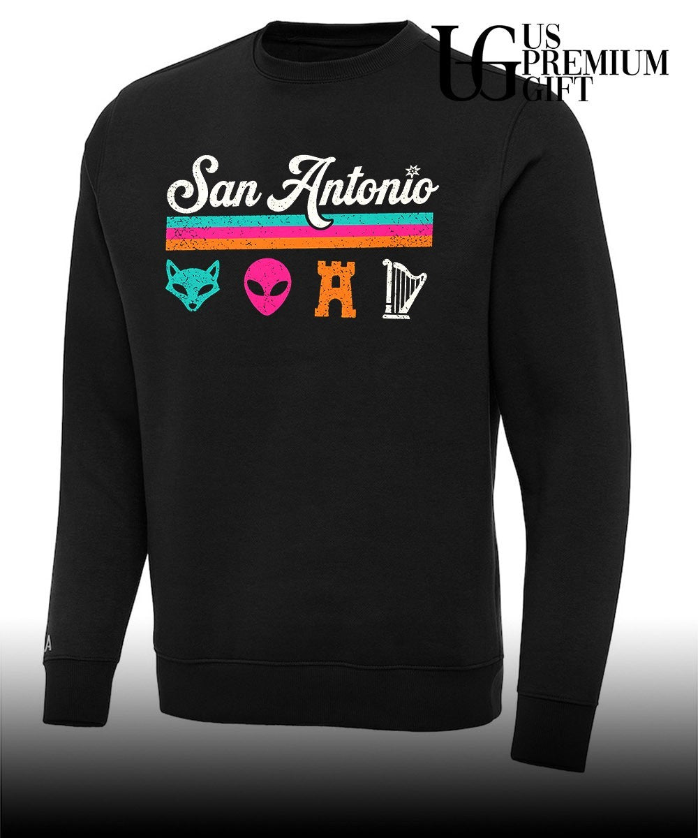 Fox Alien Castle Harp San Antonio Spurs NBA shirt