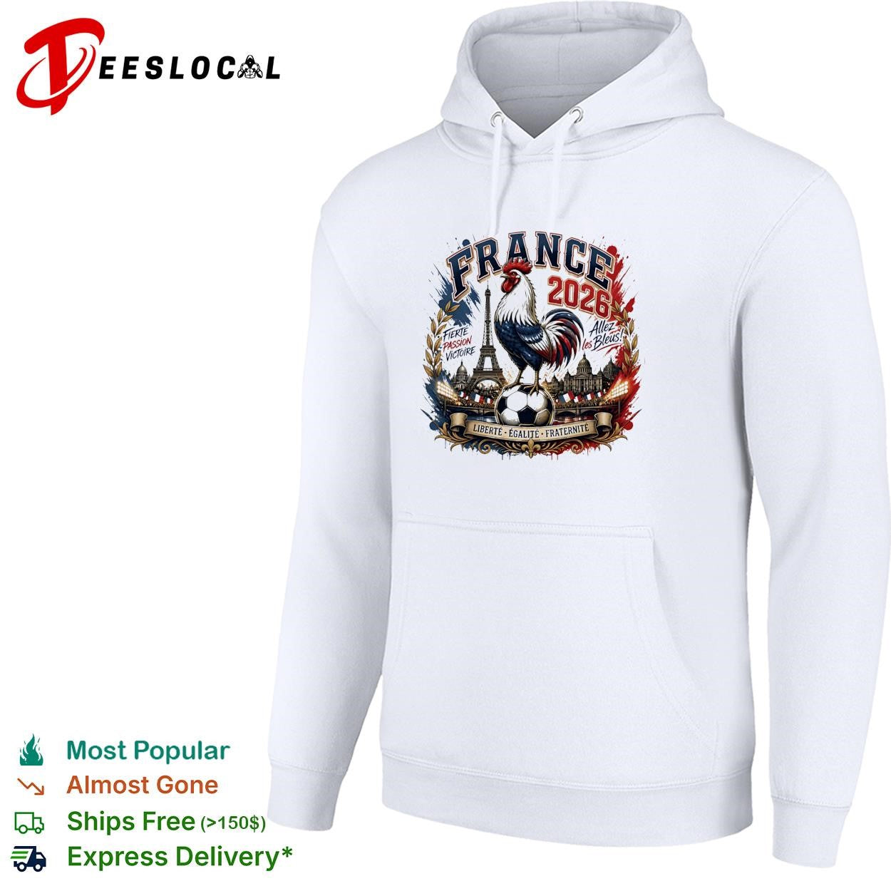 France 2026 FIFA World Cup rooster Eiffel Tower Liberte soccer shirt