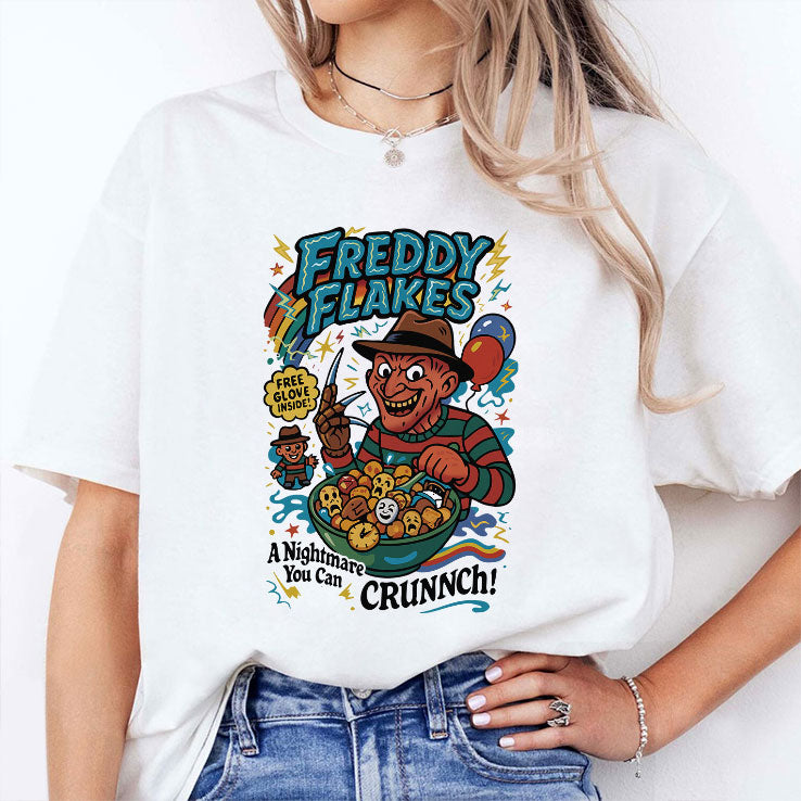 Freddy Flakes Free Glove Inside A Nightmare You Can Crunnch Shirt