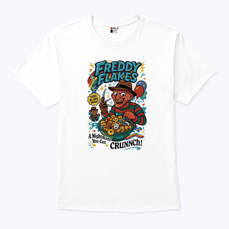 Freddy Flakes Free Glove Inside A Nightmare You Can Crunnch Shirt