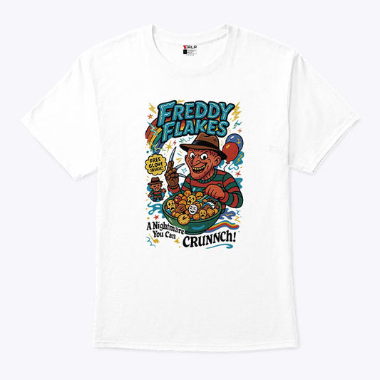 Freddy Flakes Free Glove Inside A Nightmare You Can Crunnch Shirt
