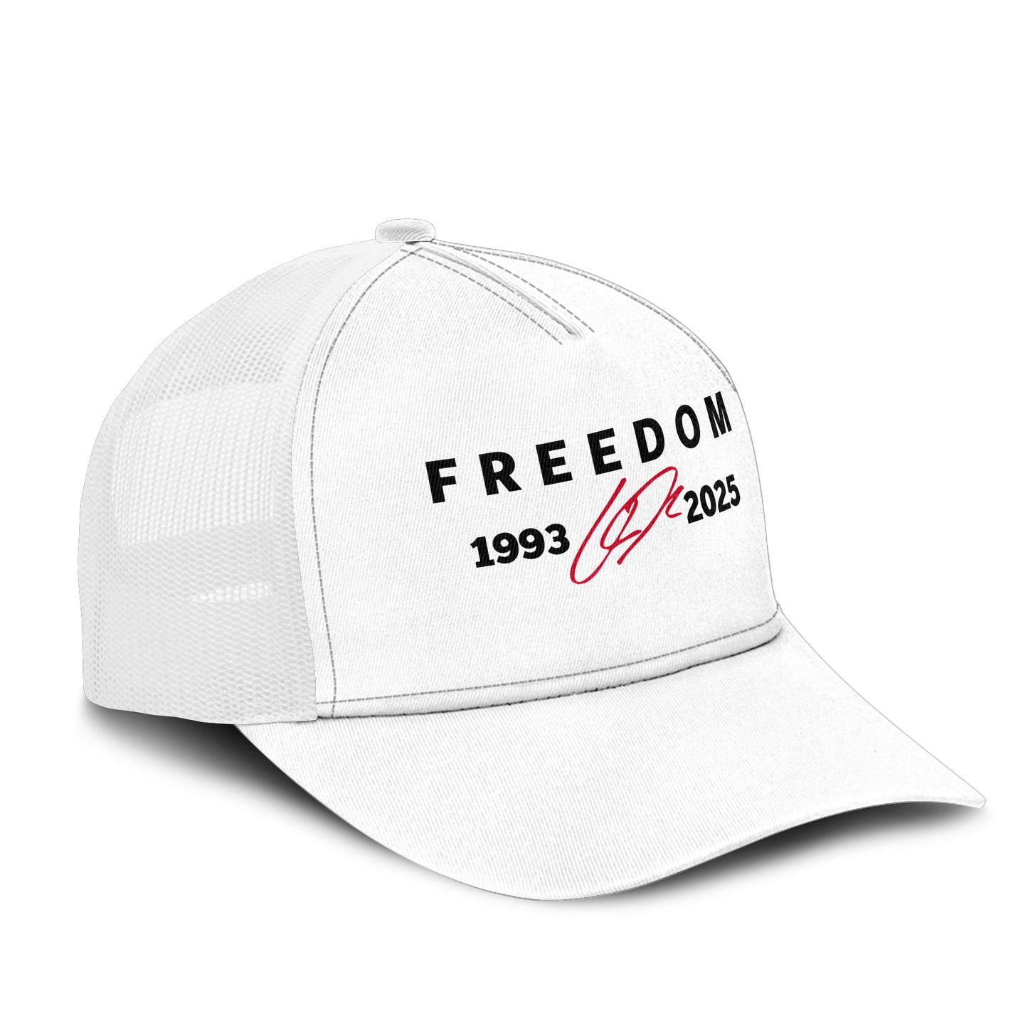 Freedom Charlie Kirk 1993-2025 Mesh Trucker Cap
