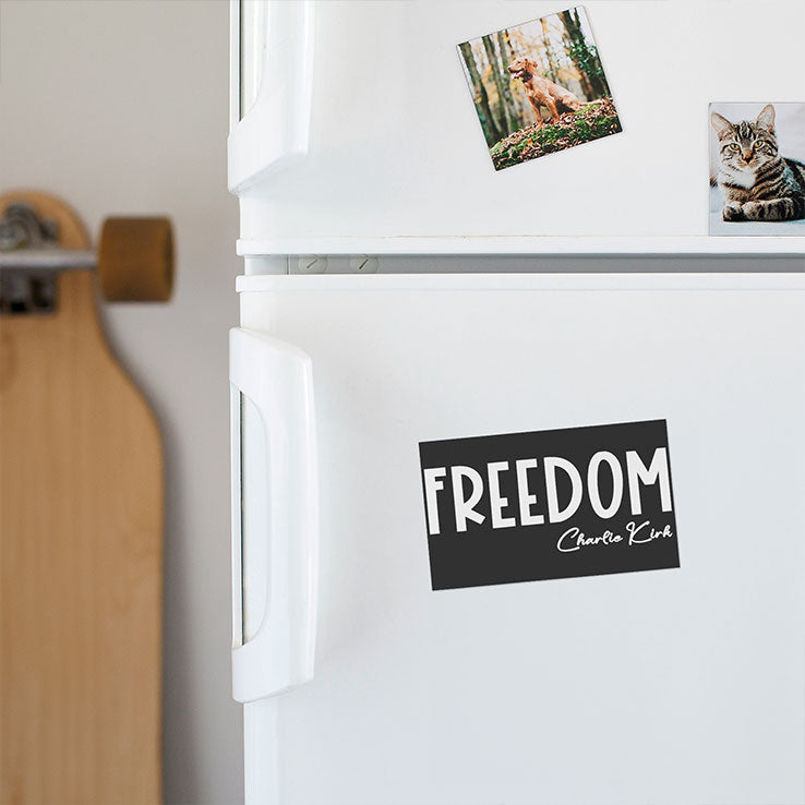 Freedom Charlie Kirk Car Magnet