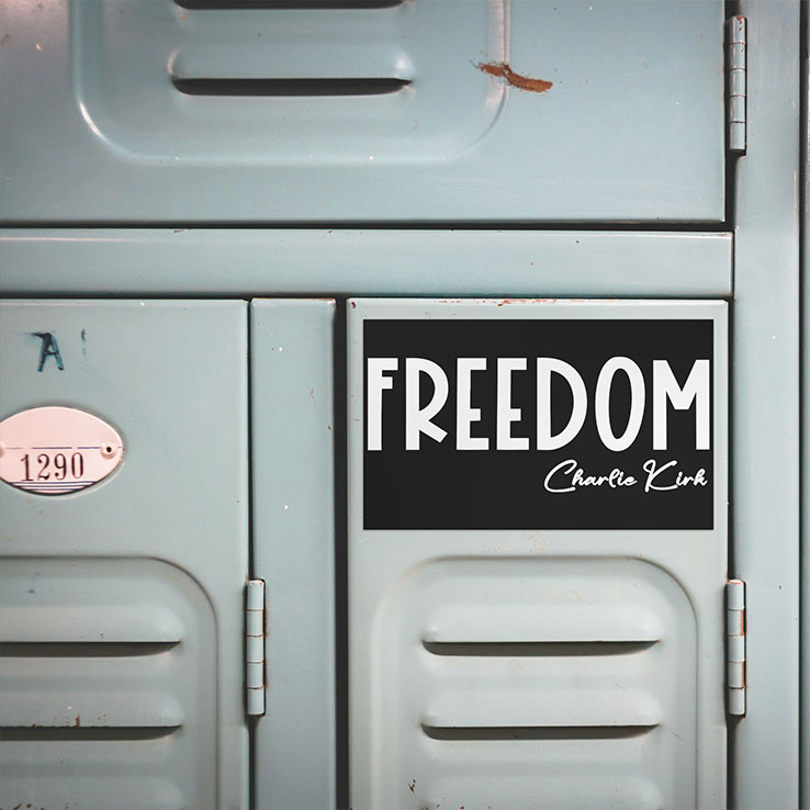 Freedom Charlie Kirk Car Magnet