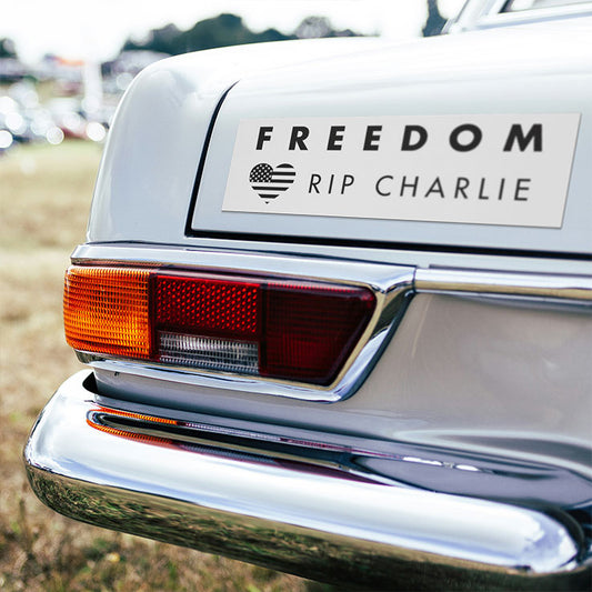 Freedom RIP Charlie Kirk Car Magnet