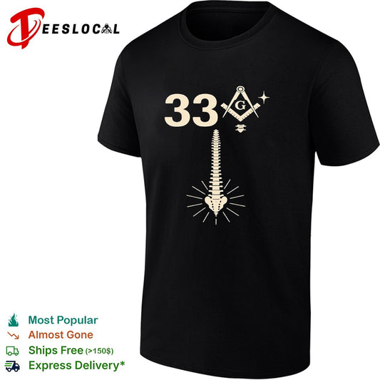 Freemason 33 spine bone shirt