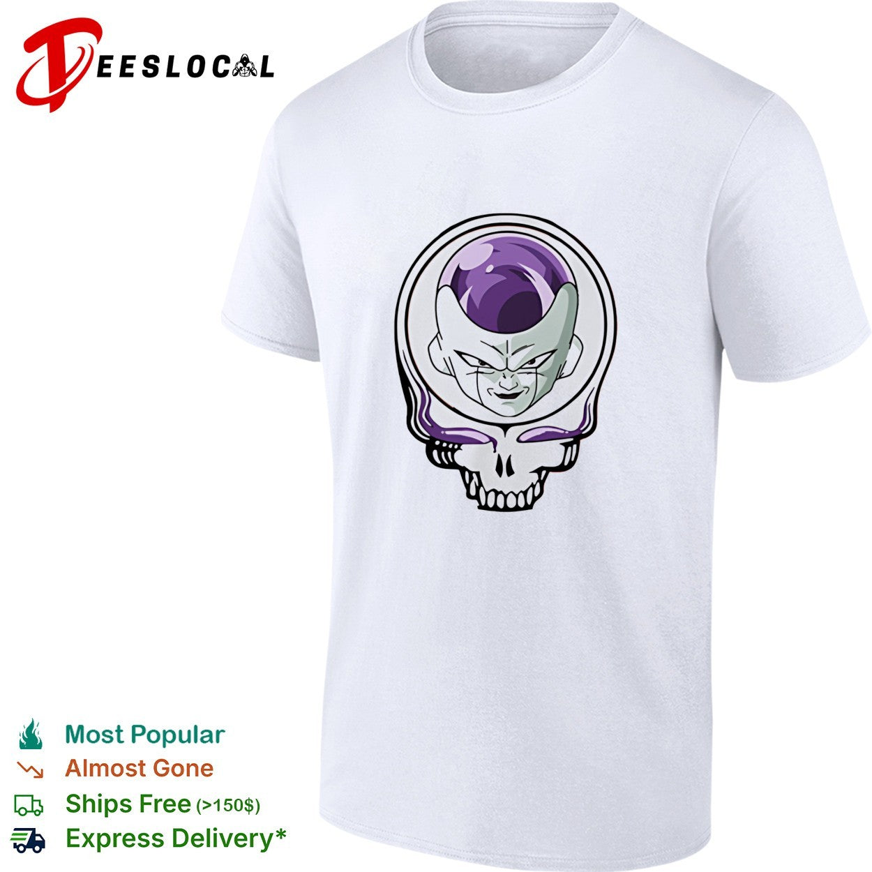Frieza x Grateful Dead Skull shirt